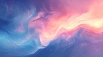 Wall Mural - colorful celestial clouds and cosmic formations create an ethereal display