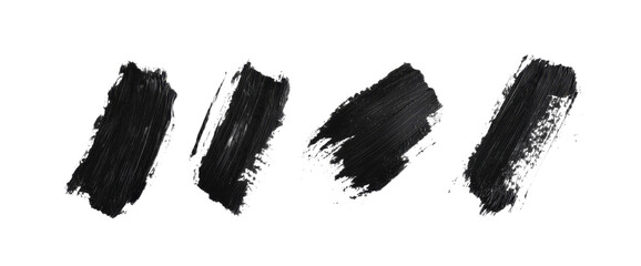 Poster - Rough black scratches and splatter grunge overlay a modern brushwork texture, giving it a distressed and grungy feel