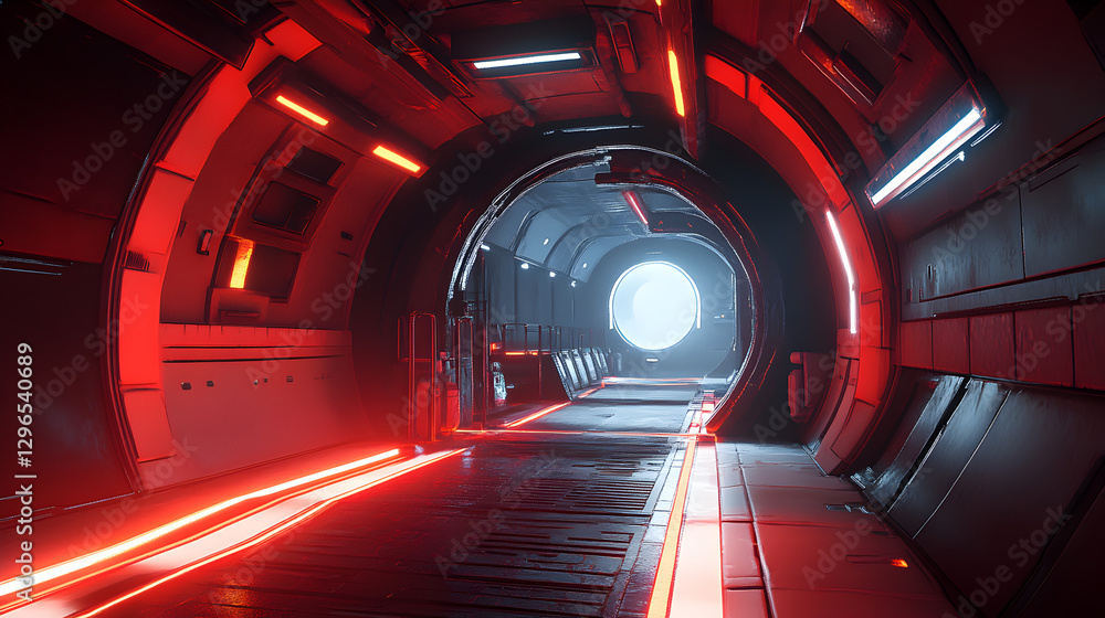 Building Spatial Rift research facility with a controlled dimensional rift, revealing an ...