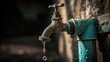 © Diclonius - a faucet with dripping water, symbolizing water conservation and environmental concerns