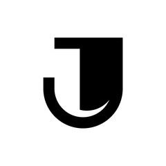 Wall Mural - letter j logo. icon design. template elements. geometric abstract logos