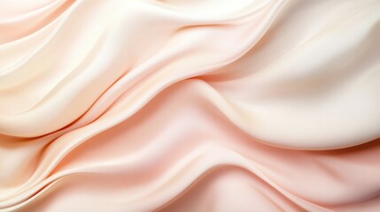 Leinwandbilder - Soft fabric drapes elegantly showcasing delicate texture and subtle colors in pastel tones. Generative AI