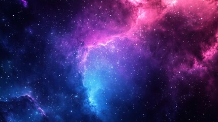 Colorful nebulae in deep space.  Possible use scientific background, space exploration