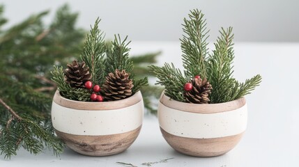 Simple and elegant vase ornament on a minimalistic table with neutral tones, perfect for modern home decor and interior design. Clean design enhances aesthetic appeal and sophistication.