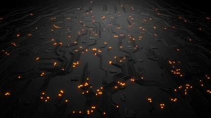 luminous digital circuit data abstract environment light patterns tech perspective for enhanced seo