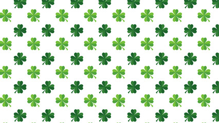 Vector Geometric St. Patricks Day Shamrock Background Set - 11 of 12