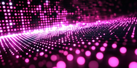 Wall Mural - colorful digital dots create a vibrant pattern in a dynamic abstract display