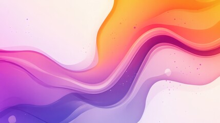 Wall Mural - abstract illustration featuring vibrant layered colors with dynamic flowing shapes