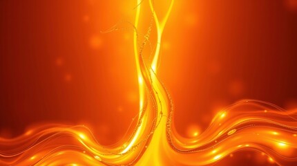 Poster - abstract orange background