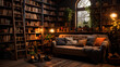 © Mahendra - cosy home library