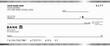 © bibin - Blank bank check, checkbook cheque template with blue guilloche, vector mockup. Money payment bank check voucher or pay cash cheque certificate, account bill paycheck