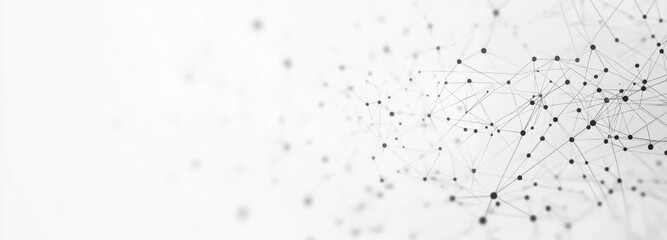 Wall Mural - a white background with a lot of dots. abstract background of technology wave and dot.