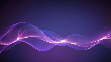 Vibrant Gradient Abstract Wave Frame Science & Tech Presentation Template