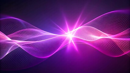 Vibrant Gradient Abstract Wave Frame Science & Tech Presentation Template