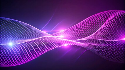 Vibrant Gradient Abstract Wave Frame Science & Tech Presentation Template