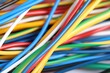 © New Africa - Many colorful electrical wires as background, closeup