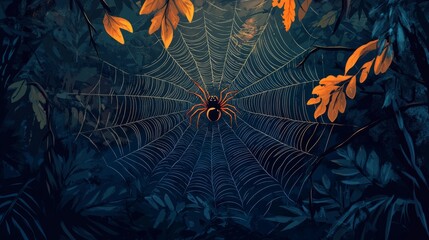 Spider in its Web, Jungle Night
