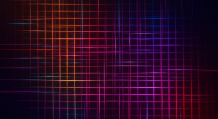 Wall Mural - colorful grid pattern background with soft light effects - abstract grid, vibrant colors, soft glow,