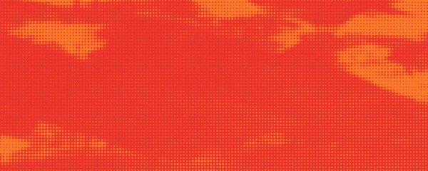 Wall Mural - dots halftone orange color pattern gradient texture with technology digital background. dots pop art
