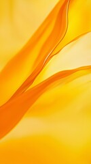 Wall Mural - smooth, elegant curves create a sense of movement and fluidity, forming an abstract orange backgroun
