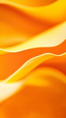 Wall Mural - flowing smooth orange waves create an elegant and abstract background, exuding a sense of dynamic mo