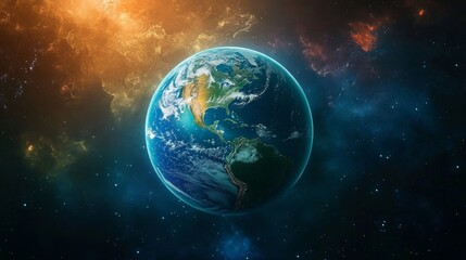 earth in the vast cosmos, a breathtaking view