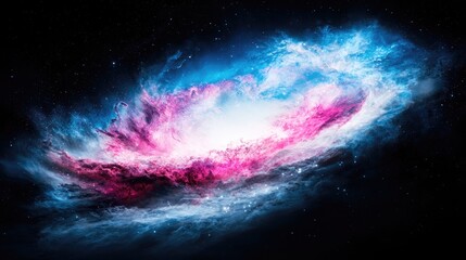 Wall Mural - cosmic nebula, swirling gas, space background, science fiction art