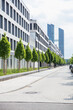 © MACO - Row of trees in front of business center. Munich, Germany
