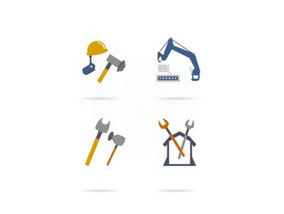 Sticker - Construction Tools Icon for Equipment