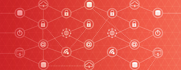 Cyber security technology concept and virus protection