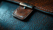 © Artem - Close-up texture of worn leather briefcase for design and fashion concepts