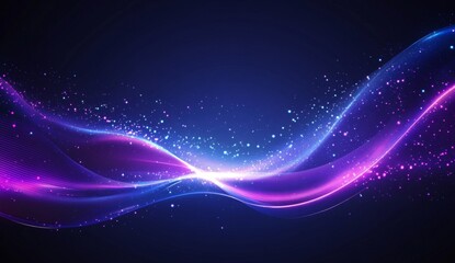Abstract glowing wave digital design background