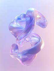 Poster - Glowing DNA helix showcases futuristic scientific exploration in digital art. Generative AI