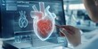 © AminaDesign - In a specialized medical facility, a highly skilled professional is thoughtfully examining a detailed 3D model of the heart, using a pen to highlight and point out its important anatomical features