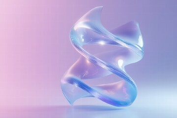 Poster - Glowing DNA helix design representing advanced biotechnology in a futuristic setting. Generative AI