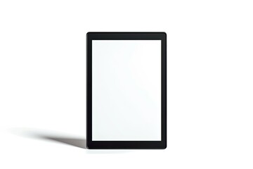 Vibrant Color Visual of Tablet Computer with Blank Screen, Isolated on White Background