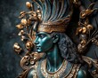 © Aldrian - Egyptian Pharaoh Bust, ornate background