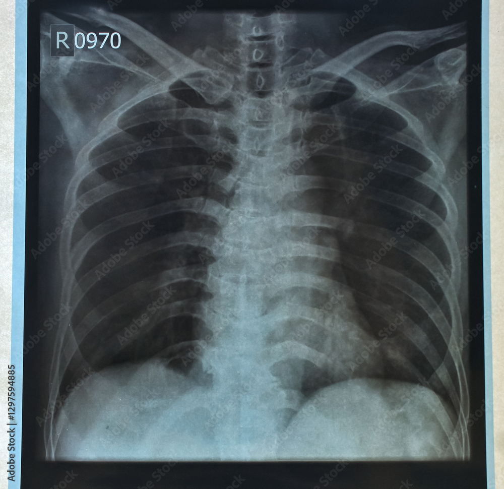 Human Rib Bone Real rib bone xray from xray results on human body. Real rib bone xray from ...