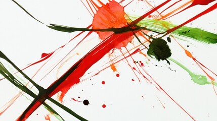 Wall Mural - dynamic artistic patterns on white background