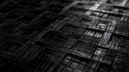 Wall Mural - high contrast minimalist pattern design for tech startup