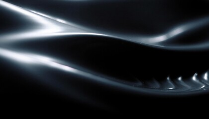 Wall Mural - abstract dark blue waves: a study in smooth, reflective surfaces