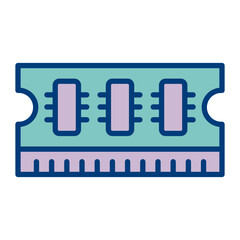 Ram Memory Vector Icon Design