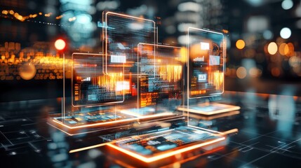 Futuristic Data Streams and Interfaces.