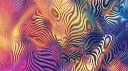 Wall Mural - holographic foil surface, where every ripple shifts colors between electric cyan, vivid magenta, and