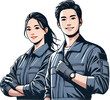 © Choi - blue-collar people engineer