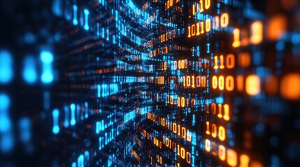 Binary Code Digital Abstract