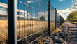 © visoot - nice metal fence surrounds grassy area along rocky path, creating serene atmosphere