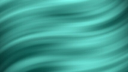 Poster - Abstract teal background with fluid waves and smooth gradients showcasing a tranquil and serene atmosphere in modern design elements