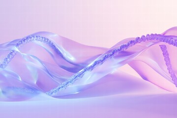 Leinwandbilder - Glow of a futuristic DNA helix represents advancements in genetic science and technology in a vibrant and dynamic setting. Generative AI