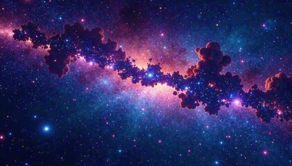 celestial backdrop of stars and galaxies in deep space, galaxy, celestial, cosmos